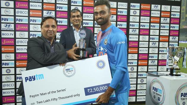 Jaydev Unadkat was named Man of the Match as well as the Man of the Series. (BCCI)