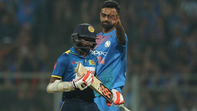 The dead rubber did not start well for Sri Lanka as the Jaydev Unadkat-led attack regularly picked wickets. (BCCI)