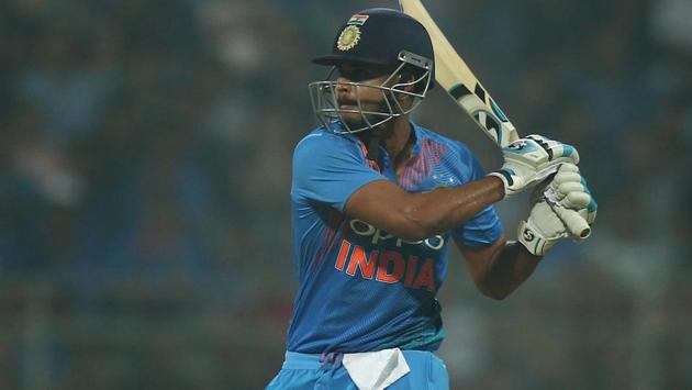 Shreyas Iyer looked good for a half-century but was run out in unfortunate fashion. (BCCI)