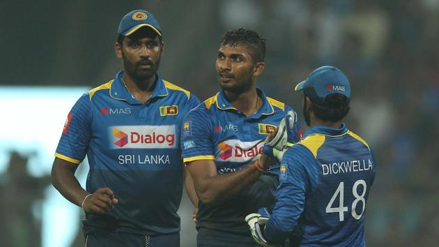 Sri Lanka then saw their chance and stemmed the run flow also picking a few wickets. Dasun Shanaka and Dushmantha Chameera took two each. (BCCI)