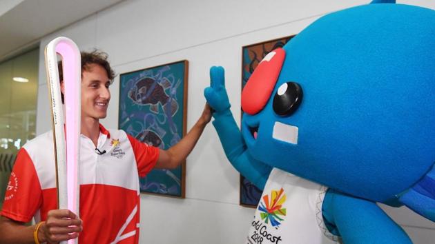The Queen’s Baton arrives in Australia at Brisbane on Sunday. The Baton will travel across Australia over the next 100 days before the Commonwealth Games opening ceremony on April 4, 2018.(Photo: Gold Coast 2018) The Queen’s Baton arrives in Australia at Brisbane on Sunday. The Baton will travel across Australia over the next 100 days before the Commonwealth Games opening ceremony on April 4, 2018.(Photo: Gold Coast 2018)