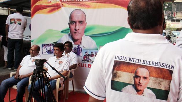 Friends of Kulbhushan Jadhav speak to the media in Mumbai on Monday. (Pramod Thakur/HT Photo) Friends of Kulbhushan Jadhav speak to the media in Mumbai on Monday. (Pramod Thakur/HT Photo)