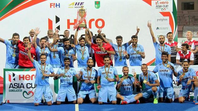 The Indian hockey team won the Asia Cup in Dhaka in October. That was one of the highlights of 2017.(PTI)