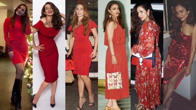 We can’t help but take inspiration from these glamorous ladies in red and their trendy looks.(Instagram)