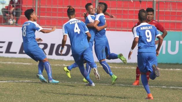 The Indian Arrows beat last year’s I-League runners-up 3-0 at the Ambedkar Stadium in New Delhi, registering their second win of the season in the process. (AIFF) The Indian Arrows beat last year’s I-League runners-up 3-0 at the Ambedkar Stadium in New Delhi, registering their second win of the season in the process. (AIFF)