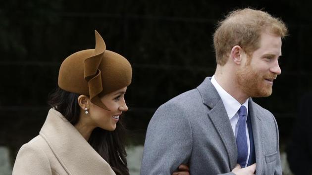 Prince Harry and his fiance Meghan Markle walk following the traditional Christmas Day church service, at St. Mary Magdalene Church in Sandringham. (AP) Prince Harry and his fiance Meghan Markle walk following the traditional Christmas Day church service, at St. Mary Magdalene Church in Sandringham. (AP)