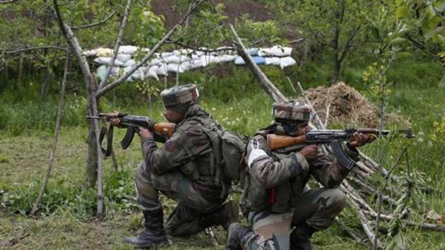 File photo of army soldiers during a search operation in Kashmir. (AP) File photo of army soldiers during a search operation in Kashmir. (AP)