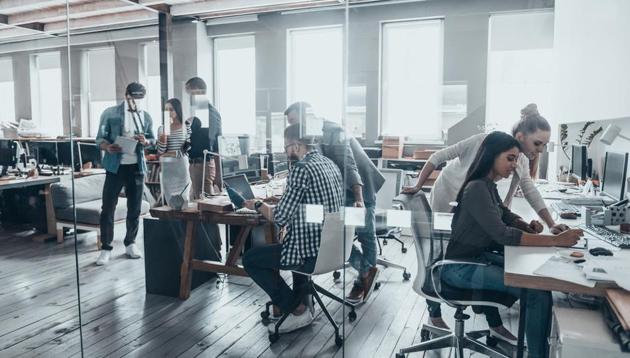 Co-working spaces are popular with start-ups and small businesses as well as among large corporates.(Shutterstock) Co-working spaces are popular with start-ups and small businesses as well as among large corporates.(Shutterstock)
