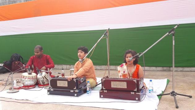 Naman (left) and Mannat at a musical performance in Delhi. (Sourced) Naman (left) and Mannat at a musical performance in Delhi. (Sourced)