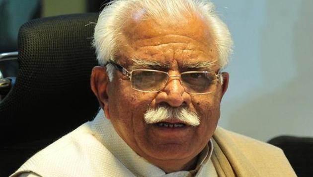 Haryana chief minister Manohar Lal Khattar(HT File)