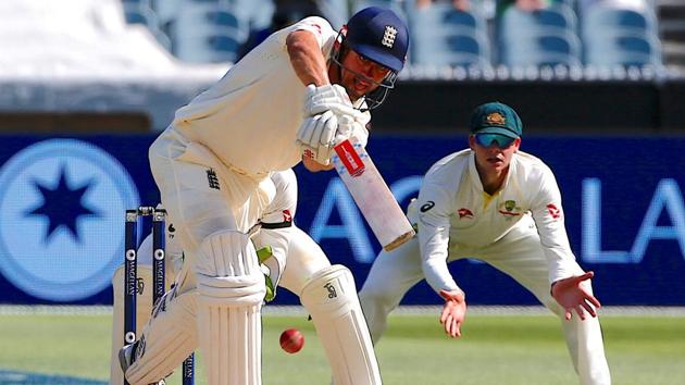 Cook continued to add the runs and shared a stable partnership with Root. (REUTERS)