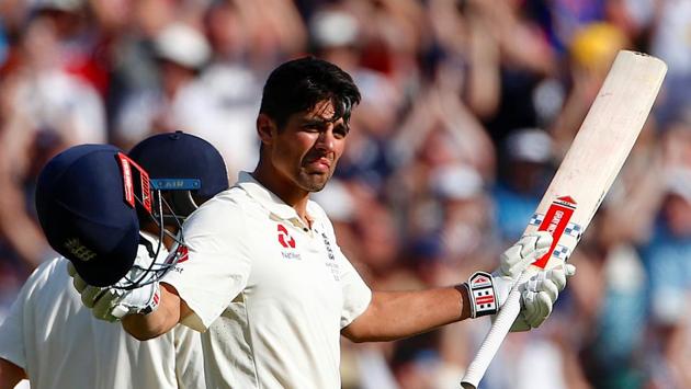 The former England captain finally completed his century before the end of the day’s play. (REUTERS)