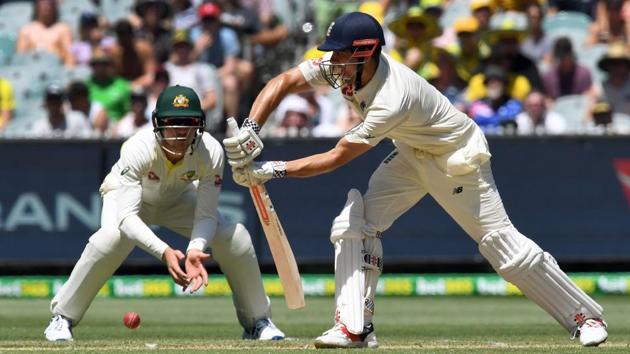 Cook began on a cautious note on Day 2 after Australia had posted 327. (AFP)