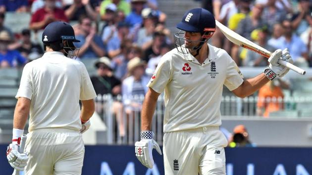 After losing two wickets early on, Cook combined with Joe Root to steady the boat. (AFP)
