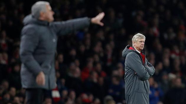 Arsene Wenger (R) believes Jose Mourinho must learn to deal with the fact that Manchester City can spend more than United. (AFP) Arsene Wenger (R) believes Jose Mourinho must learn to deal with the fact that Manchester City can spend more than United. (AFP)