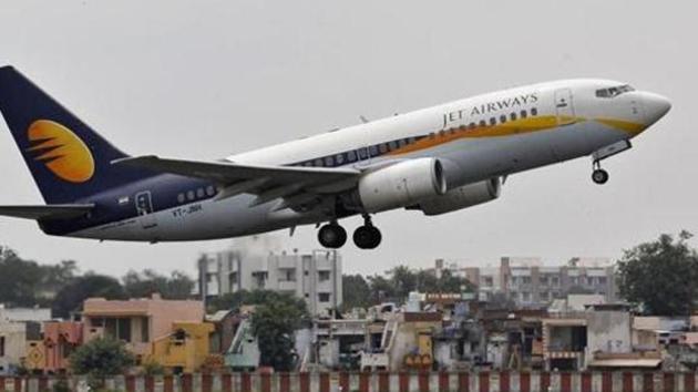 A Jet Airways aircraft takes off from the Ahmedabad airport. Jet Airways and Air India face the maximum complaints from passengers, according to government data.(REUTERS) A Jet Airways aircraft takes off from the Ahmedabad airport. Jet Airways and Air India face the maximum complaints from passengers, according to government data.(REUTERS)