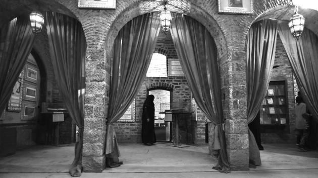 It was during his stay in several rented houses, and this haveli, when Delhi was witness to the most turbulent times during the 1857 revolt that Ghalib penned down couplets and anecdotes still populating the cultural landscape of the National Capital and beyond. Ghalib, it is said, wrote his Diwan (a collection of poems) at this haveli. (Sanchit Khanna / HT Photo) It was during his stay in several rented houses, and this haveli, when Delhi was witness to the most turbulent times during the 1857 revolt that Ghalib penned down couplets and anecdotes still populating the cultural landscape of the National Capital and beyond. Ghalib, it is said, wrote his Diwan (a collection of poems) at this haveli. (Sanchit Khanna / HT Photo)