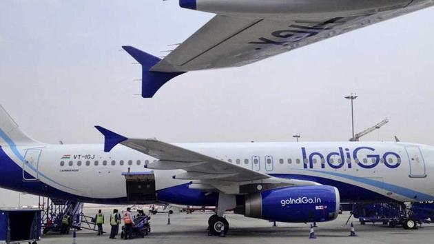 A file photo of IndiGo Airlines A320 aircraft parked on the tarmac at Bengaluru International Airport in Bangalore. (Reuters Photo) (Reuters File Photo) A file photo of IndiGo Airlines A320 aircraft parked on the tarmac at Bengaluru International Airport in Bangalore. (Reuters Photo) (Reuters File Photo)