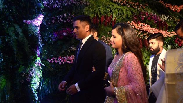 MS Dhoni was in attendance alongside wife Sakshi Singh and daughter Ziva. (IANS) 