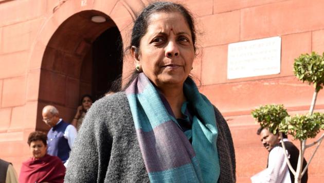 Defence minister Nirmala Sitharaman during the Parliament’s Winter Session in New Delhi on Wednesday. (Sonu Mehta/HT PHOTO) Defence minister Nirmala Sitharaman during the Parliament’s Winter Session in New Delhi on Wednesday. (Sonu Mehta/HT PHOTO)