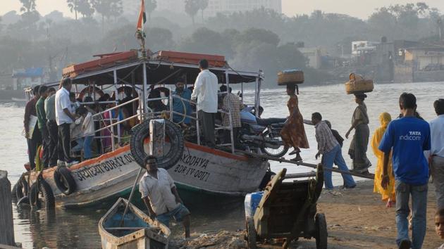 A ferry at Versova.