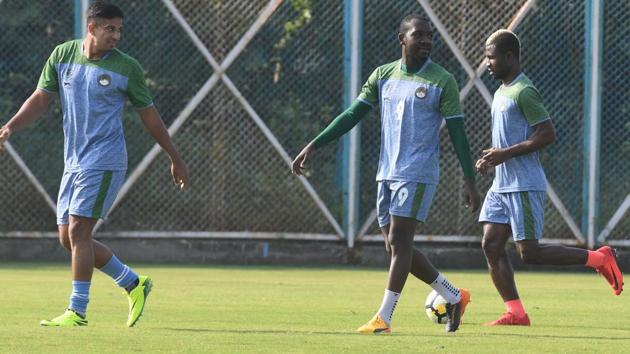 Mohun Bagan in practice ahead of their I-League encounter against the youthful Indian Arrows at Kolkata. (AIFF) Mohun Bagan in practice ahead of their I-League encounter against the youthful Indian Arrows at Kolkata. (AIFF)