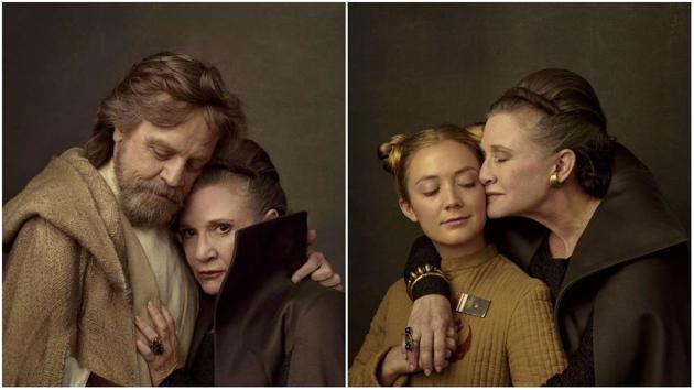  STAR WARS: THE LAST JEDI : Mark Hamill, Carrie Fisher