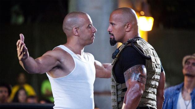 Vin Diesel and Dwayne Johnson have worked together on the Fast and Furious series. Vin Diesel and Dwayne Johnson have worked together on the Fast and Furious series.