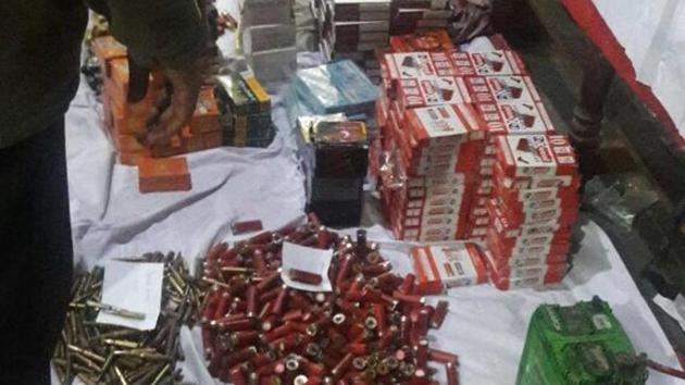 On December 15, acting on a tip-off, the Nashik rural police had seized a large quantity of arms near Chandwad toll naka on Agra-Mumbai highway and arrested three men including Badshah. (HT File) On December 15, acting on a tip-off, the Nashik rural police had seized a large quantity of arms near Chandwad toll naka on Agra-Mumbai highway and arrested three men including Badshah. (HT File)