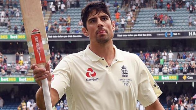England batsman Alastair Cook acknowledges the applause after scoring 244 not out against Australia on the third day of the fourth Ashes Test match in Melbourne. (AFP) England batsman Alastair Cook acknowledges the applause after scoring 244 not out against Australia on the third day of the fourth Ashes Test match in Melbourne. (AFP)