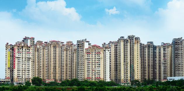 High rise residential apartments in Noida Extension . (HT File) High rise residential apartments in Noida Extension . (HT File)