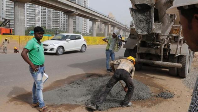 Residents hope MCG will fix problems that plague their colonies, such as potholed roads and waterlogging, once it takes over their sectors from Huda next year. (Representational picture) Residents hope MCG will fix problems that plague their colonies, such as potholed roads and waterlogging, once it takes over their sectors from Huda next year. (Representational picture)