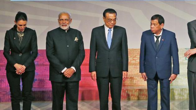 Leaders from the ASEAN and their Dialogue Partners which comprises the East Asia Summit, pose for a group photo session at the 31st ASEAN Summit Tuesday, Nov. 14, 2017 in Manila, Philippines. (AP) Leaders from the ASEAN and their Dialogue Partners which comprises the East Asia Summit, pose for a group photo session at the 31st ASEAN Summit Tuesday, Nov. 14, 2017 in Manila, Philippines. (AP)