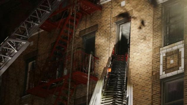 Firefighters respond to a deadly fire Thursday in the Bronx borough of New York. (AP Photo) Firefighters respond to a deadly fire Thursday in the Bronx borough of New York. (AP Photo)