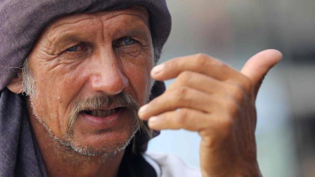 Instead of reaching South Africa, he was plucked from the waves well off-course, near the French island of Reunion, after being spotted by the crew of a yacht. The instruments on the boat had been smashed and left him no means of communication, France’s SNSM coast guard service told AFP. (Richard Bouhet / AFP) Instead of reaching South Africa, he was plucked from the waves well off-course, near the French island of Reunion, after being spotted by the crew of a yacht. The instruments on the boat had been smashed and left him no means of communication, France’s SNSM coast guard service told AFP. (Richard Bouhet / AFP)