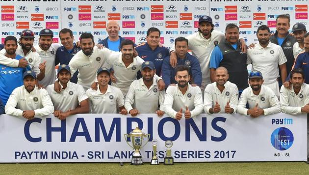 The Virat Kohli-led Indian cricket team had a marvellous year and ended 2017 as the world No.1 team.(PTI)