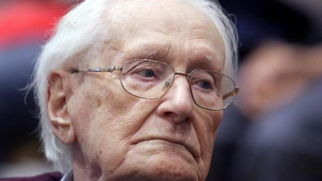 Oskar Groening, defendant and former Nazi SS officer dubbed the ‘bookkeeper of Auschwitz’, is pictured in the courtroom during his trial in Lueneburg, Germany. (Reuters) Oskar Groening, defendant and former Nazi SS officer dubbed the ‘bookkeeper of Auschwitz’, is pictured in the courtroom during his trial in Lueneburg, Germany. (Reuters)