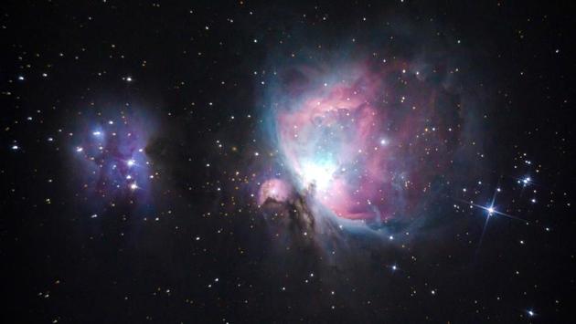 This long exposure picture taken on December 23, 2017 shows the Orion Nebula, as seen from Bago, located 91 kilometres northeast of Yangon, Myanmar. (Ye Aung Thu / AFP) This long exposure picture taken on December 23, 2017 shows the Orion Nebula, as seen from Bago, located 91 kilometres northeast of Yangon, Myanmar. (Ye Aung Thu / AFP)