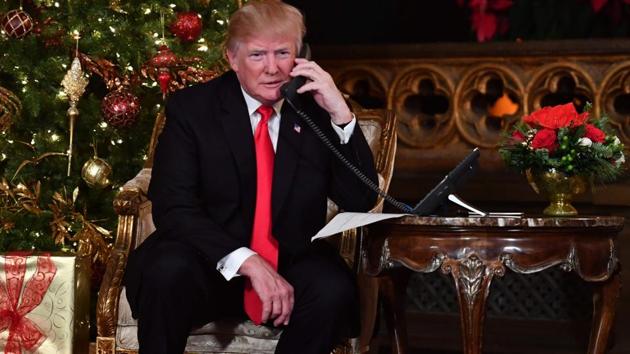 US President Donald Trump at the Mar-a-Lago resort in Palm Beach, Florida on December 24, 2017. (AFP Photo) US President Donald Trump at the Mar-a-Lago resort in Palm Beach, Florida on December 24, 2017. (AFP Photo)