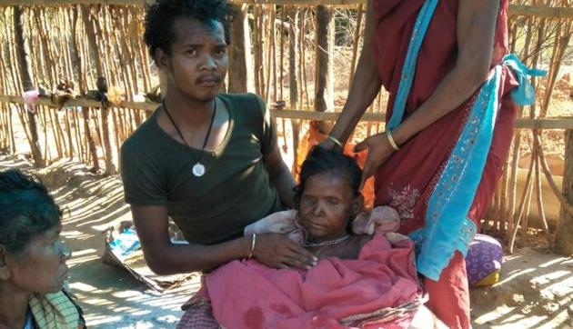 Body of 75-year-old Kamala Chital could not be cremated for two days as villagers had ostracised the family. (HT Photo) Body of 75-year-old Kamala Chital could not be cremated for two days as villagers had ostracised the family. (HT Photo)