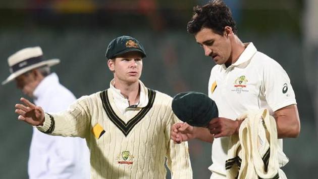 Steve Smith said that he is not sure about Mitchell Starc’s availability for the first Ashes Test in Sydney. (REUTERS) Steve Smith said that he is not sure about Mitchell Starc’s availability for the first Ashes Test in Sydney. (REUTERS)