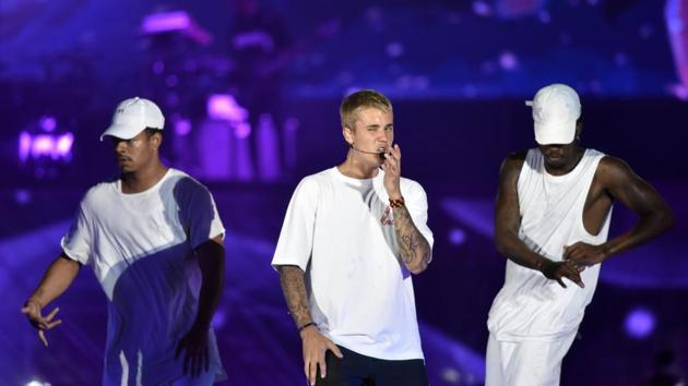 Canadian pop icon Justin Bieber performed at the D.Y.Patil stadium, Nerul in Mumbai in May this year. Bieber lip-synced his way through most of the performance (about eight tracks out of 12), much to his audience’s disappointment.  (Pratik Chorge / HT Photo) 