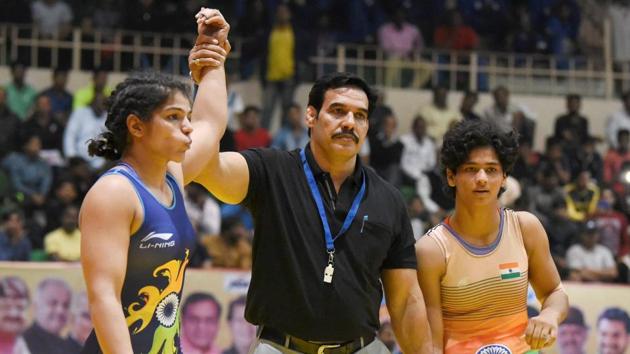 Sakshi Malik will be part of the Indian wrestling team for the Commonwealth Games 2018 to be held in Gold Coast, Australia.(PTI)