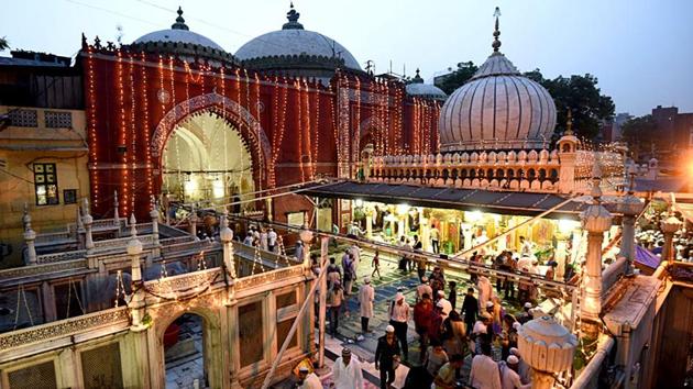 The Nizamuddin Dargah in New Delhi on the last day of Ramzan. (HT File Photo)