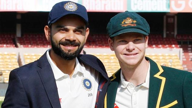 Steve Smith (R) was the highest run-getter in 2017, closely followed by Indian cricket team skipper Virat Kohli.(BCCI)