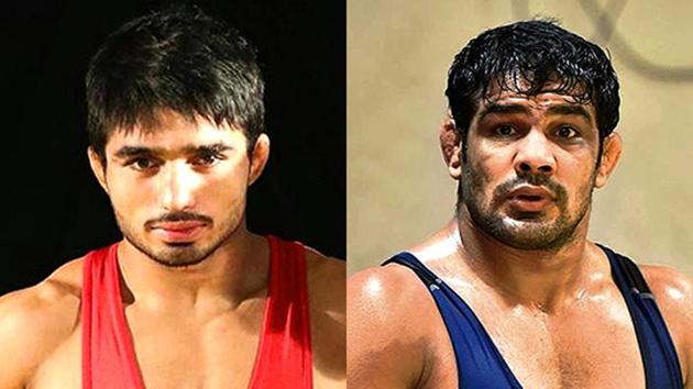 Parveen Rana and Sushil Kumar’s supporters were involved in an ugly fight after 2018 Commonwealth Games selection trials in New Delhi on Friday.(H Photo)