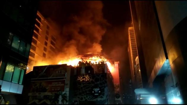 The fire in Kamala Mills on Friday that took away 14 lives. (HT File) The fire in Kamala Mills on Friday that took away 14 lives. (HT File)