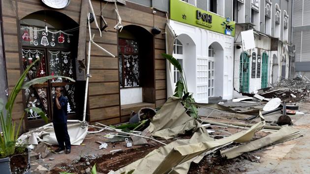 314 structures were demolished on Saturday. (HT) 314 structures were demolished on Saturday. (HT)