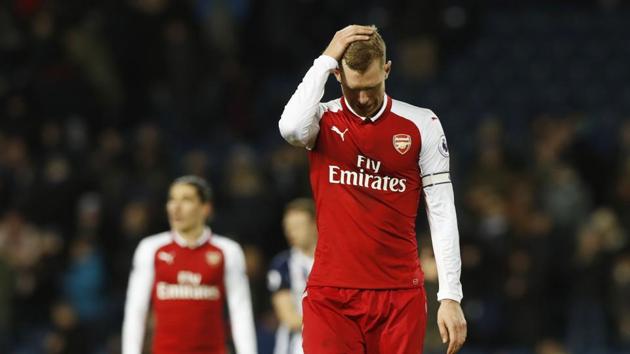 Arsenal’s draw with West Bromwich Albion spoiled Arsene Wenger’s record 811th game in charge of the club in the Premier League. (AP) Arsenal’s draw with West Bromwich Albion spoiled Arsene Wenger’s record 811th game in charge of the club in the Premier League. (AP)