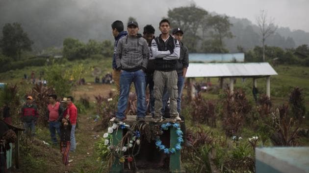 During the decades-long war, the army identified the Ixil indigenous region as the support base of the Guerrilla Army of the Poor. Thus, the region became a testing ground for the kind of ‘strategic hamlet’ program used by the US in Vietnam. In 1980, the army formed one of the first model villages in Santa Avelina. But without access to doctors, a healthy diet and freedom, people began to die. (Luis Soto / AP)